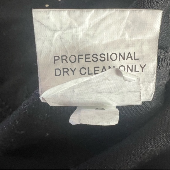 Vintage 90's Luxe Moda Black Studded Jean Jacket -- M - Picture 11 of 11